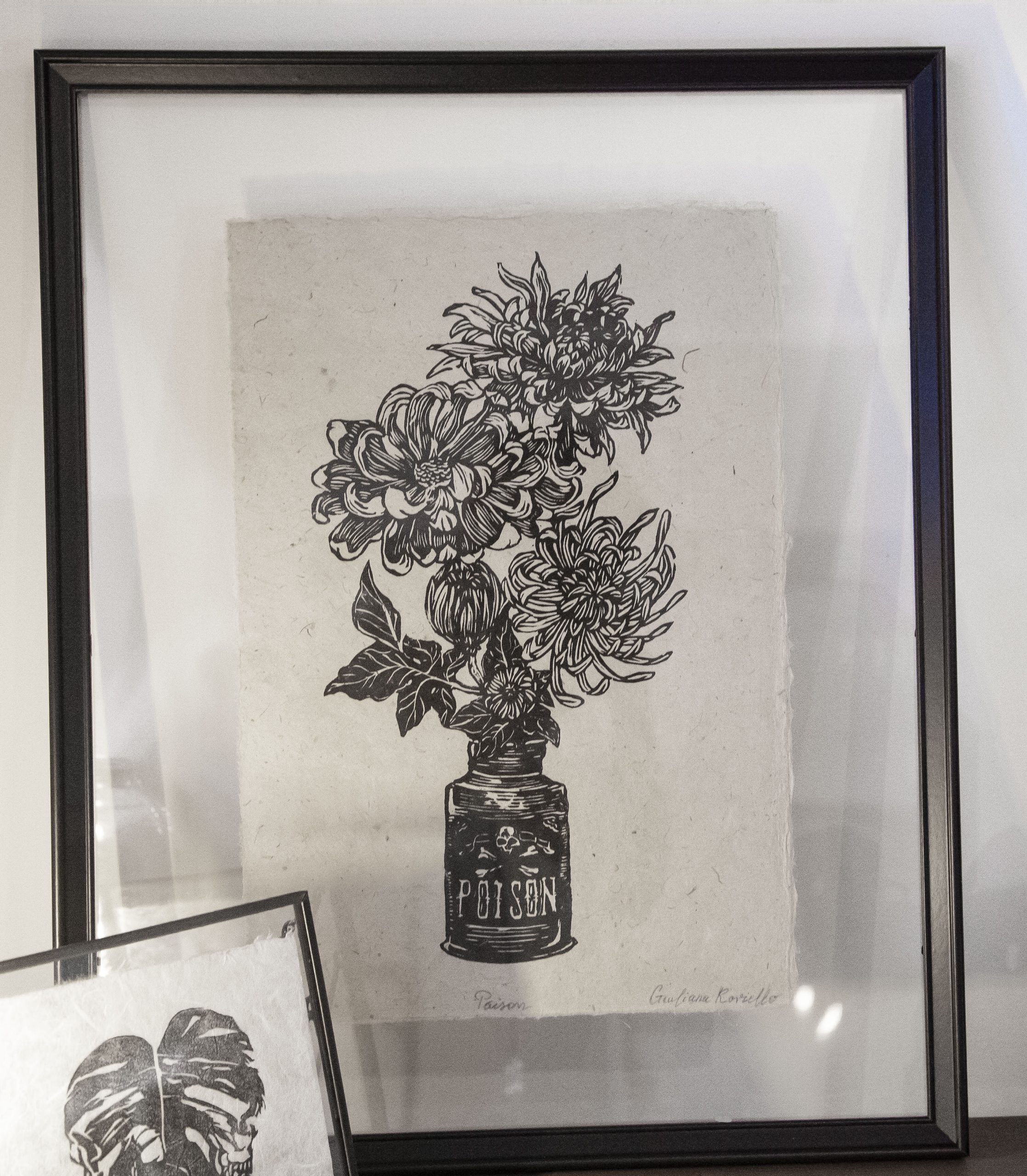 monstera ink poison framed1